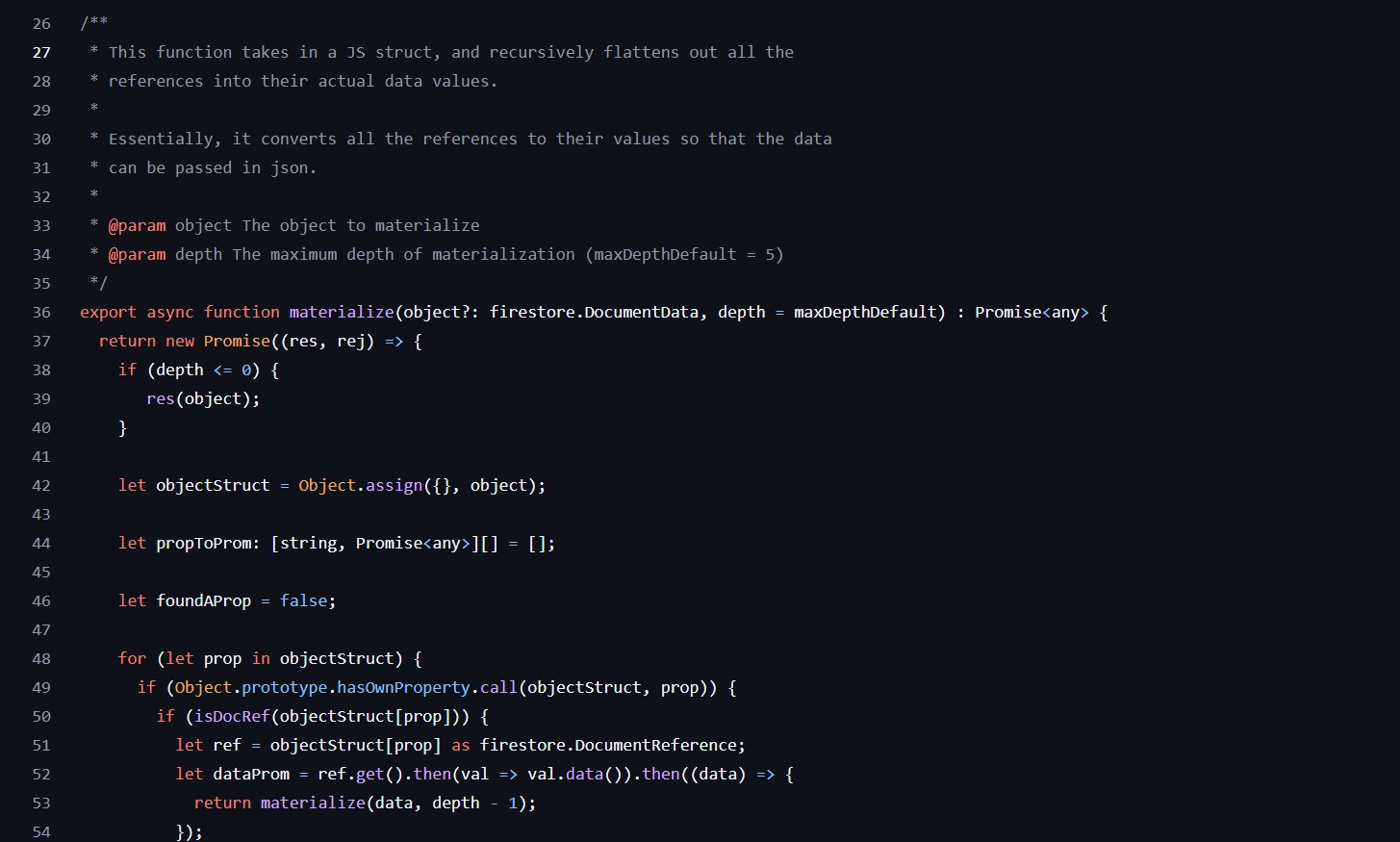materialize() preview
