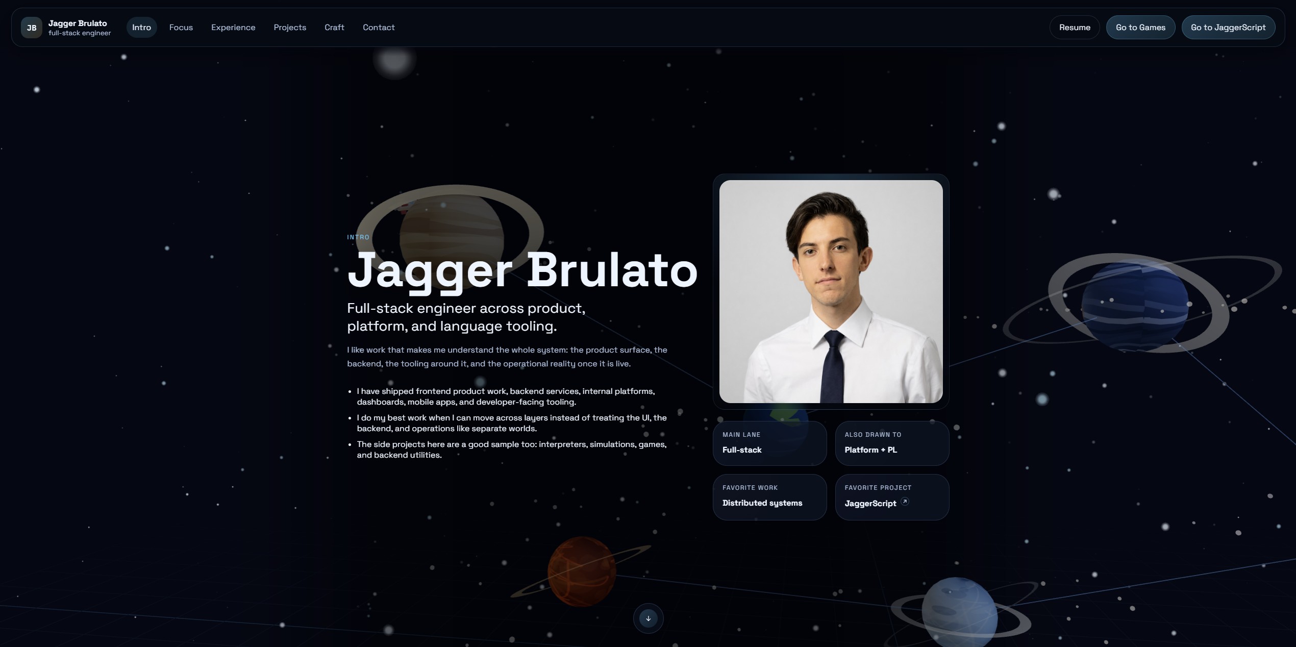 Portfolio Site preview